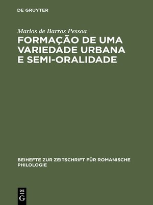 cover image of Formação de uma Variedade Urbana e Semi-oralidade